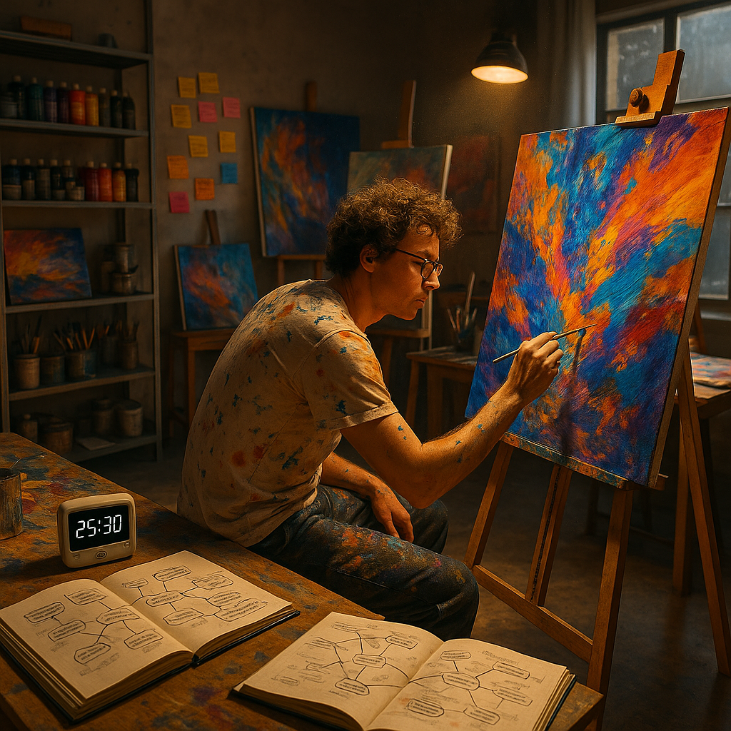 How ADHD Supercharges Creative Flow: Insights from an Artist’s Mind
